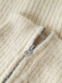 NAME IT Kort Strik Vest Tonka Cloud Dancer